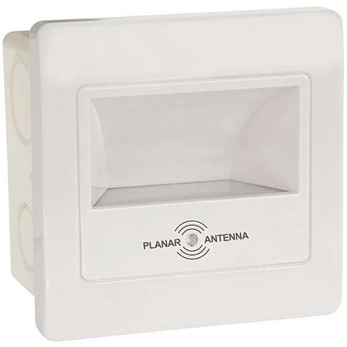 Wpuszczana LAMPA ścienna DIAMOND 03168 Ideus kwadratowa OPRAWA schodowa LED 2W 4000K do zabudowy z czujnikiem ruchu biała