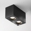 Sufitowa lampa Slim C013CL-02B Maytoni prostokąt do gabinetu czarna