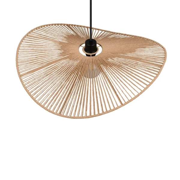 Ekologiczna lampa wisząca nad stół LAURINE R36161026 czarny brązowy