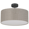 Lniana lampa sufitowa ekologiczna Rondo 6247 TK Lighting szara beżowa