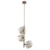 Glamour zwisająca lampa Lava Sabia 11107 szklane kule bursztynowy