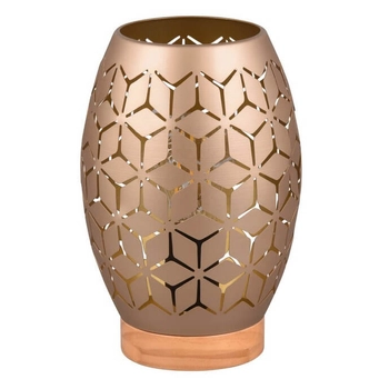 Stołowa lampka Bidar R51571065 RL Light wzorzysta brązowa złota