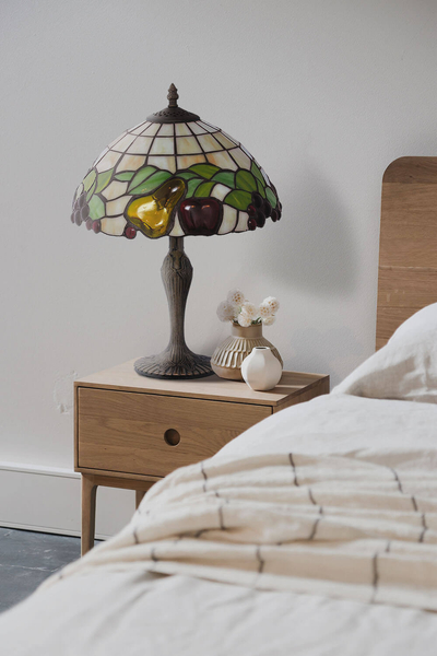 Lampa stołowa Fruit K-G12550 witraż owoce multikolor