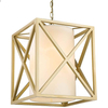Nowoczesna LAMPA wisząca NEW YORK P01403AU-WH Cosmolight metalowy ZWIS do sypialni klatka tuba złota