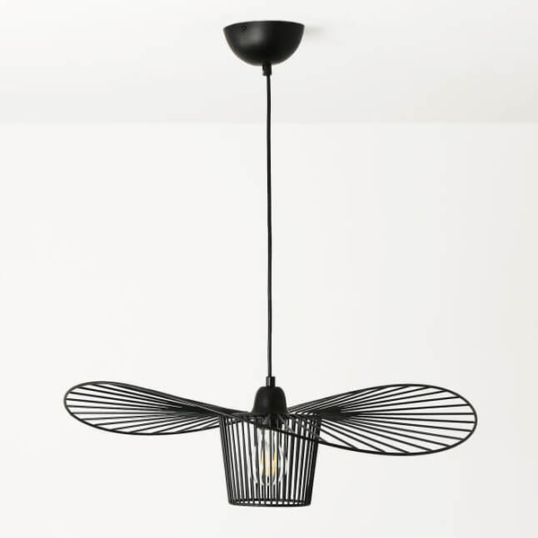 Zawieszana lampa Petti ABR-PETTI-70 Abruzzo falowana druciana czarna