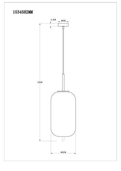 Loftowa lampa wisząca Blacky 15345H2MM mosiądz przydymiona