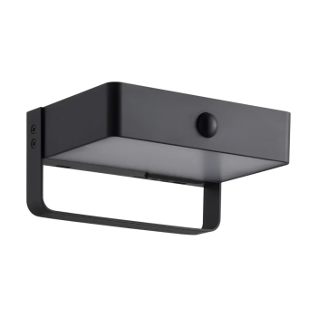 Lampa ścienna Saulio 2518251003 LED 4,45W 3000K z czujnikiem IP44 czarna