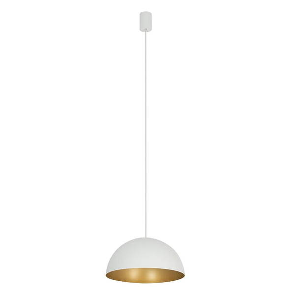 Wisząca lampa do salonu Hemisphere Super 10701 Nowodvorski biała złota