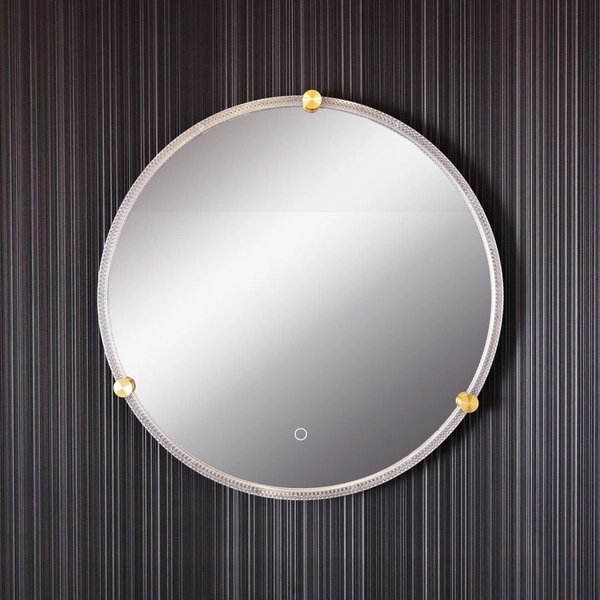 Nowoczesne lustro podświetlane D2532 LED 24W 3000-6000K IP44 przezroczyste