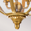 Lampa wisząca kula Adams FE-ADAMS-3P-BB Feiss przezroczysta mosiądz