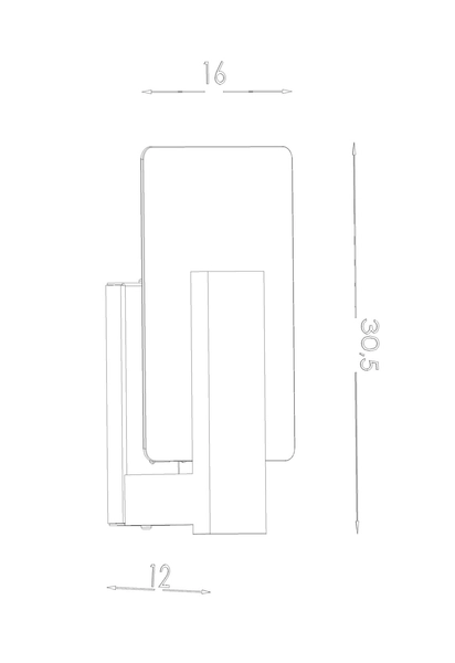 Kinkiet ścienny Lappo SL.1092 Sollux modernistyczny biały