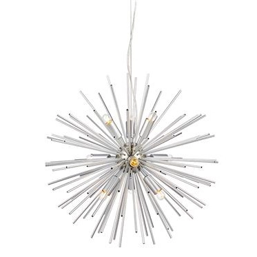 Designerska LAMPA wisząca SOLEIL 108049 Markslojd loftowa OPRAWA metalowy ZWIS pręty explosion srebrne