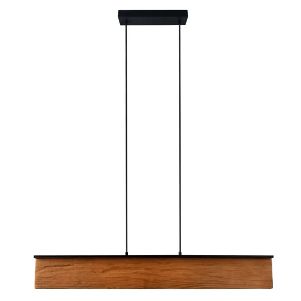 Drewniana wisząca lampa Kalea 355510130 LED 39W 3000K podłużny brązowy