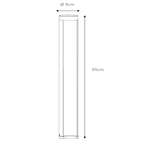 Lampa stojąca oświetleniowa COMBO 27874/65/30 Lucide 9W 3000K IP54 czarna