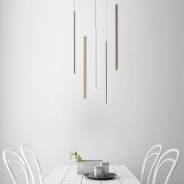 Lampa wisząca LOYA P0461-01A-F7F7 LED 5W 3000K sopel tuba złoty matowy