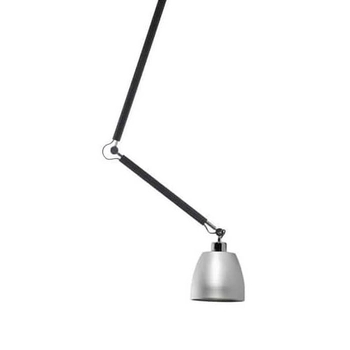 Minimalistyczna lampa wisząca Zyta do holu czarna aluminium