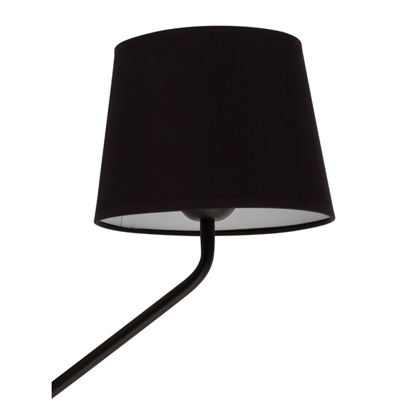 Materiałowy kinkiet ścienny Lizbona 32112 do jadalni czarna