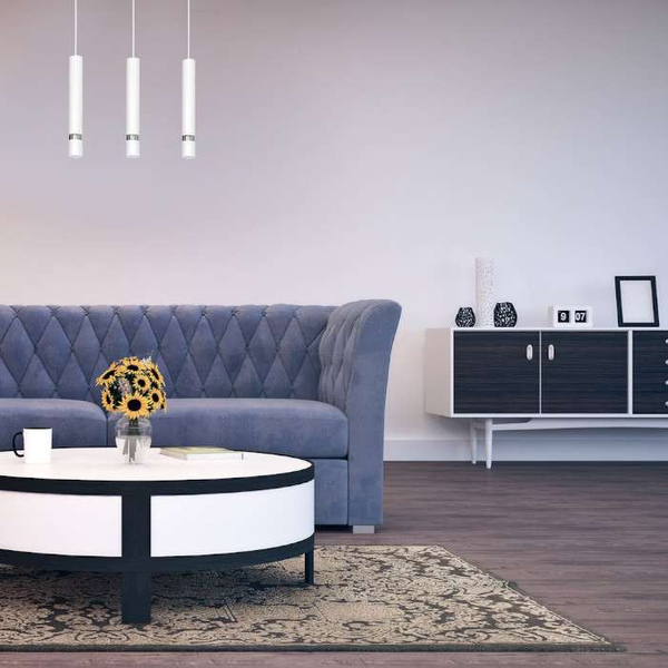 Loftowa LAMPA wisząca JOKER MLP1348 Milagro metalowa OPRAWA tuby zwis biały srebrny