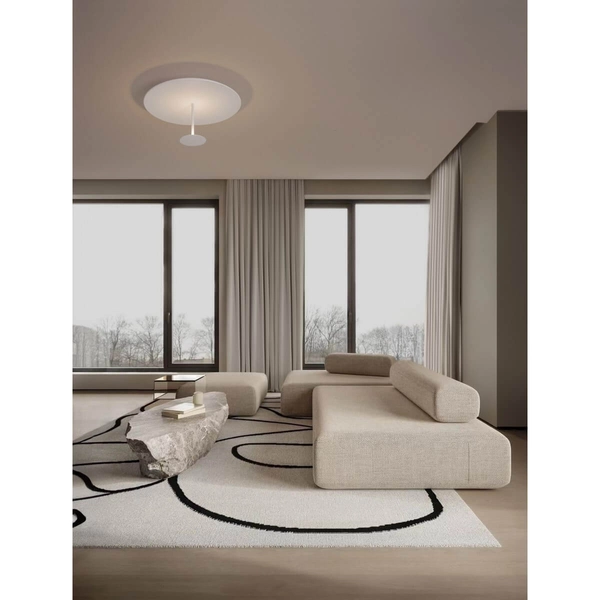 Nasufitowa lampa COLCHANI LE44666 LED 30W 3000K talerz metalowa biała