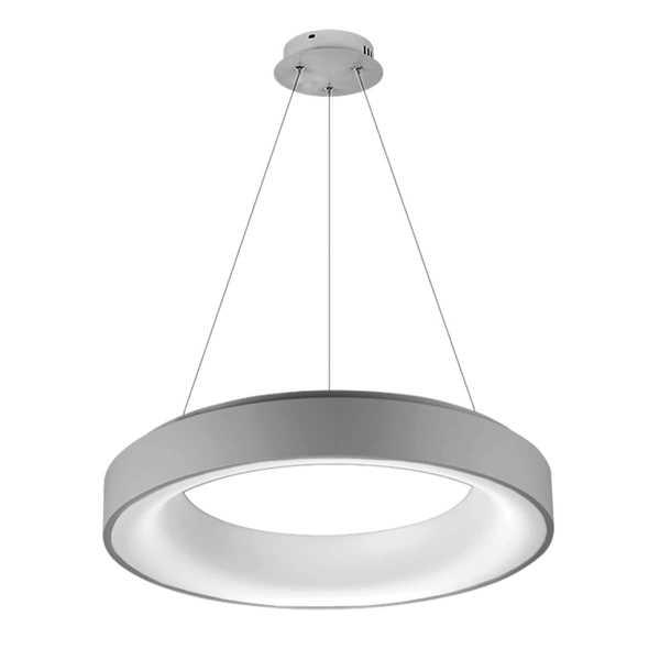 Sypialniana lampa wisząca Sovana AZ3553 LED 50W 2300-6500K nad stół szara