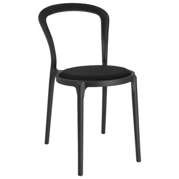 Krzesło do jadalni Slim PP-134A.BLACK do gabinetu czarne
