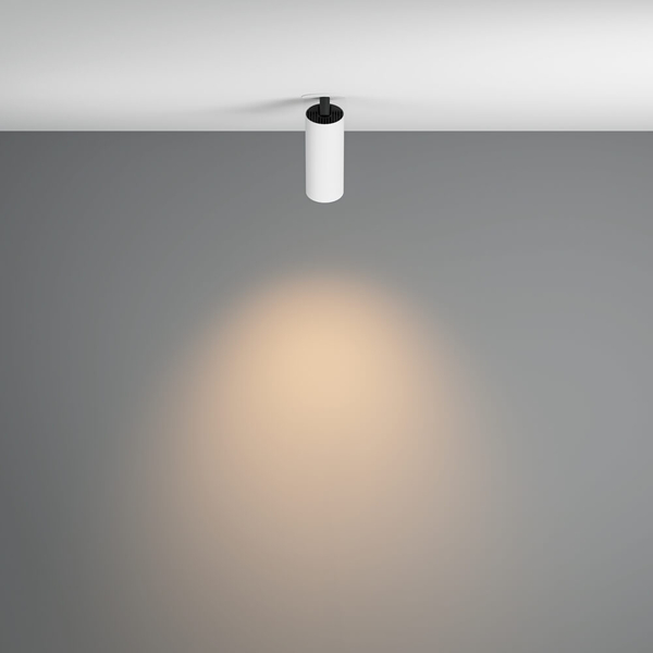Metalowa lampa sufitowa Focus C053CL-L12W3K-W-W LED 12W 3000K tuba biała