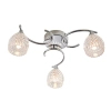 Salonowa lampa sufitowa Boyer BOYER-3CH szklana chrom przezroczysty