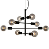 Loftowa LAMPA wisząca PORTEL PND-02431-8-BL Italux metalowa OPRAWA industrialny zwis czarny