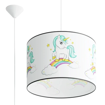 Lampa zwisająca Jednorożec SL.1413 Sollux dla dziewczynki wielokolorowa