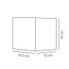 Kinkiet zewnętrzny kostka Milda 2418331050 LED 4,9W 3000K IP44 antracyt