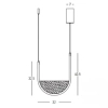 Pojedyncza lampa wisząca 23166 LED 20W 3000-4000K jasno szary