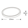 Plafon do jadalni Vegas LP-550/1C M 4BK Light Prestige LED 24W 4000K IP54 biały