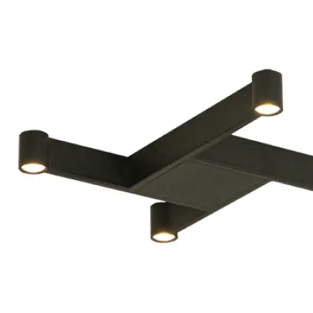 Plafon do salonu sufitowy 23042 LED 23W 3000K nad kanapę czarny