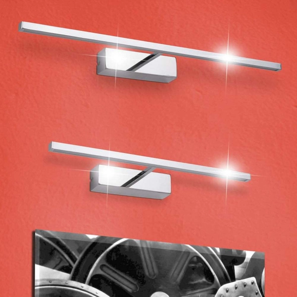 Kinkiet LAMPA ścienna PICTURE SLIM 3909 Rabalux metalowa OPRAWA listwa LED 8W 4000K galeryjka nad obraz chrom