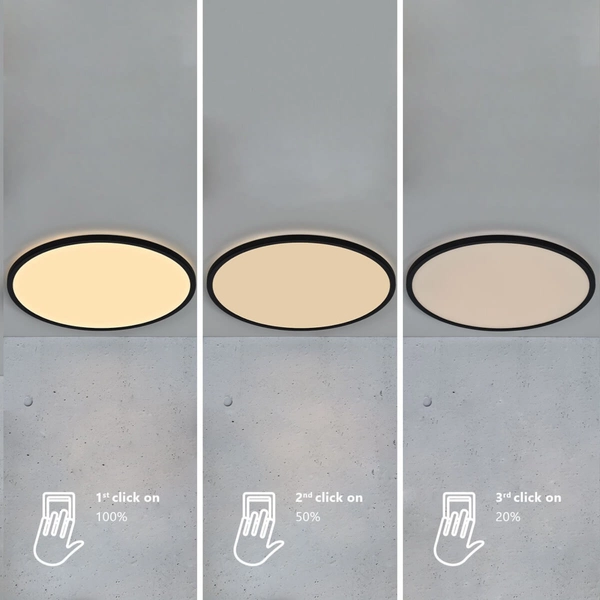 Okrągła lampa sufitowa OJA 50066103 LED 28W 2700K czarny