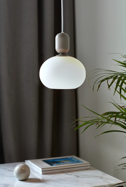 Wisząca lampa Notti 2011003010 Nordlux opalowe szkło kulista biała