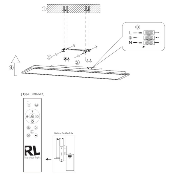 Lampa sufitowa prostokątna Beta R67668032 LED 31W 2700-6500K czarny
