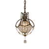 Pałacowa lampa wisząca Bellini FE-BELLINI-P Feiss kryształowa metalowa brązowa