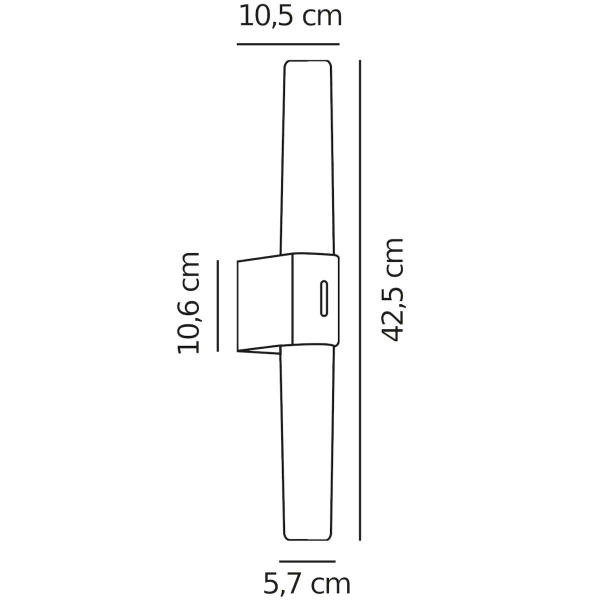 Kinkiet na ścianę HELVA 2015311004 LED 9W 3000K IP44 nad lustro drewniany