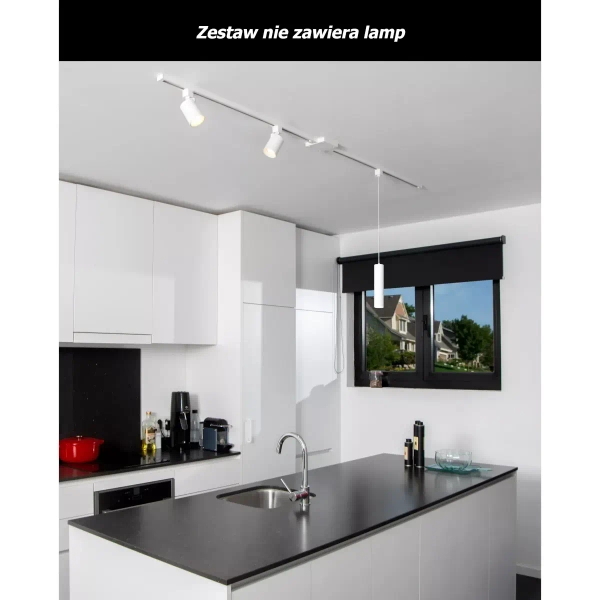 Zestaw startowy szynowy Track 09950/00/31 Lucide metalowy biały