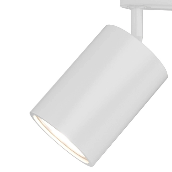 LAMPA sufitowa Kika Track Bianco WH Orlicki Design metalowa OPRAWA do systemu szynowego 1-fazowego biała