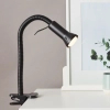 Regulowana lampa stołowa Flex 24705T06 zaciskowa metalowa czarny