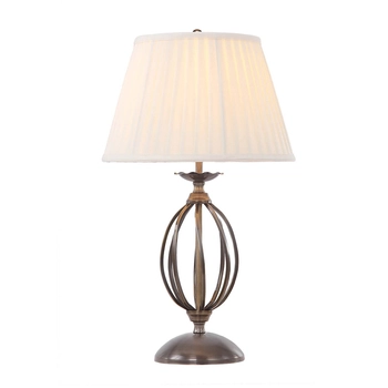 Stołowa lampka z abażurem Artisan ART-TL-AGD-BRASS Elstead mosiądz biały