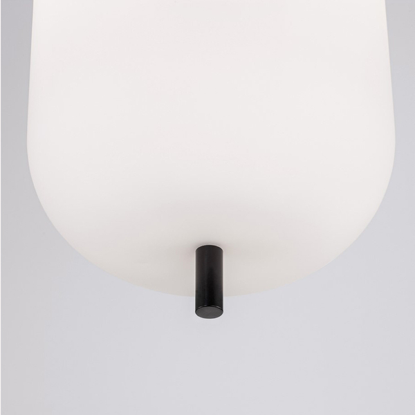 Wisząca lampa nowoczesna Marc LE42719 nad stół do jadalni szklana czarna