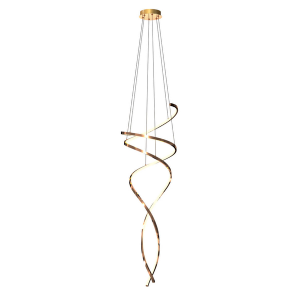 Ledowa lampa zwisająca Coco MD3127-2M-3GT Zumaline 68W 3000-6000K złota