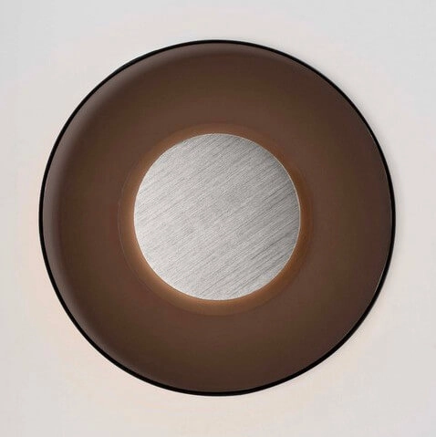 Naścienna lampa HUANUCO LE44841 LED 17W 3000K moneta szara brązowa