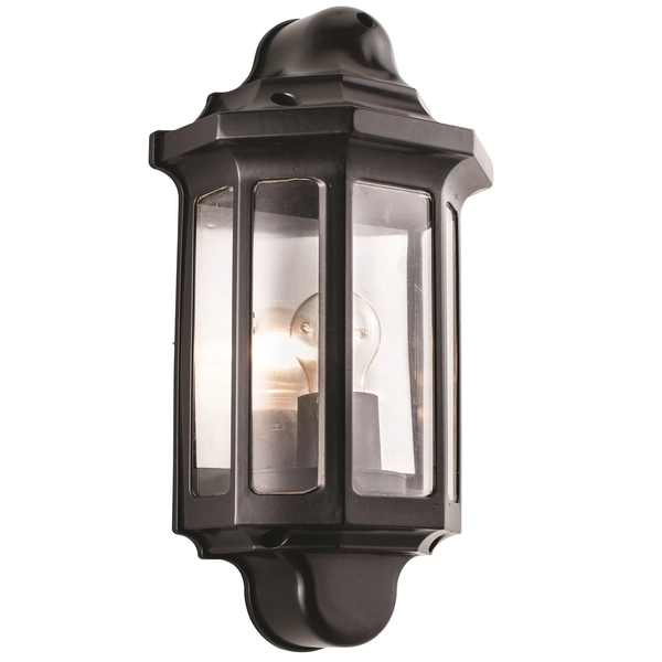 Kinkiet elewacyjny Traditional 1818S Saxby latarnia vintage IP44 czarny