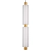 Wisząca lampa sypialniana OSMO ST-15038P-2 LED 15W 3000K szklana mosiądz