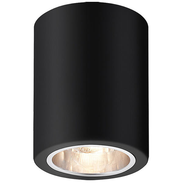 Czarna lampa sufitowa Kobald 2055 metalowa tuba nad blat do kuchni
