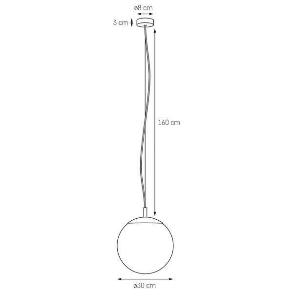 Hygge LAMPA wisząca ALUR 10732102 Kaspa skandynawska OPRAWA kulisty ZWIS szklana kula ball czarna przezroczysta